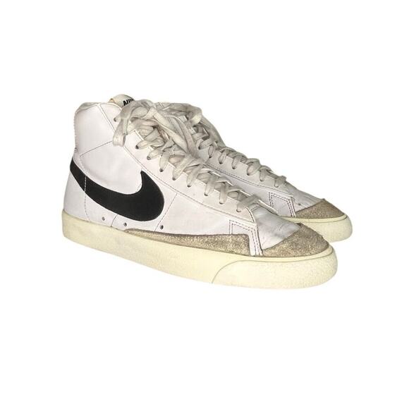 Nike Blazer Mid '77 Vintage White/Black Sneakers~ Men Size 9.5 - Picture 3 of 6